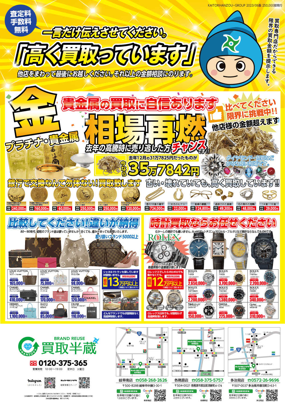 2024年1月のチラシ表