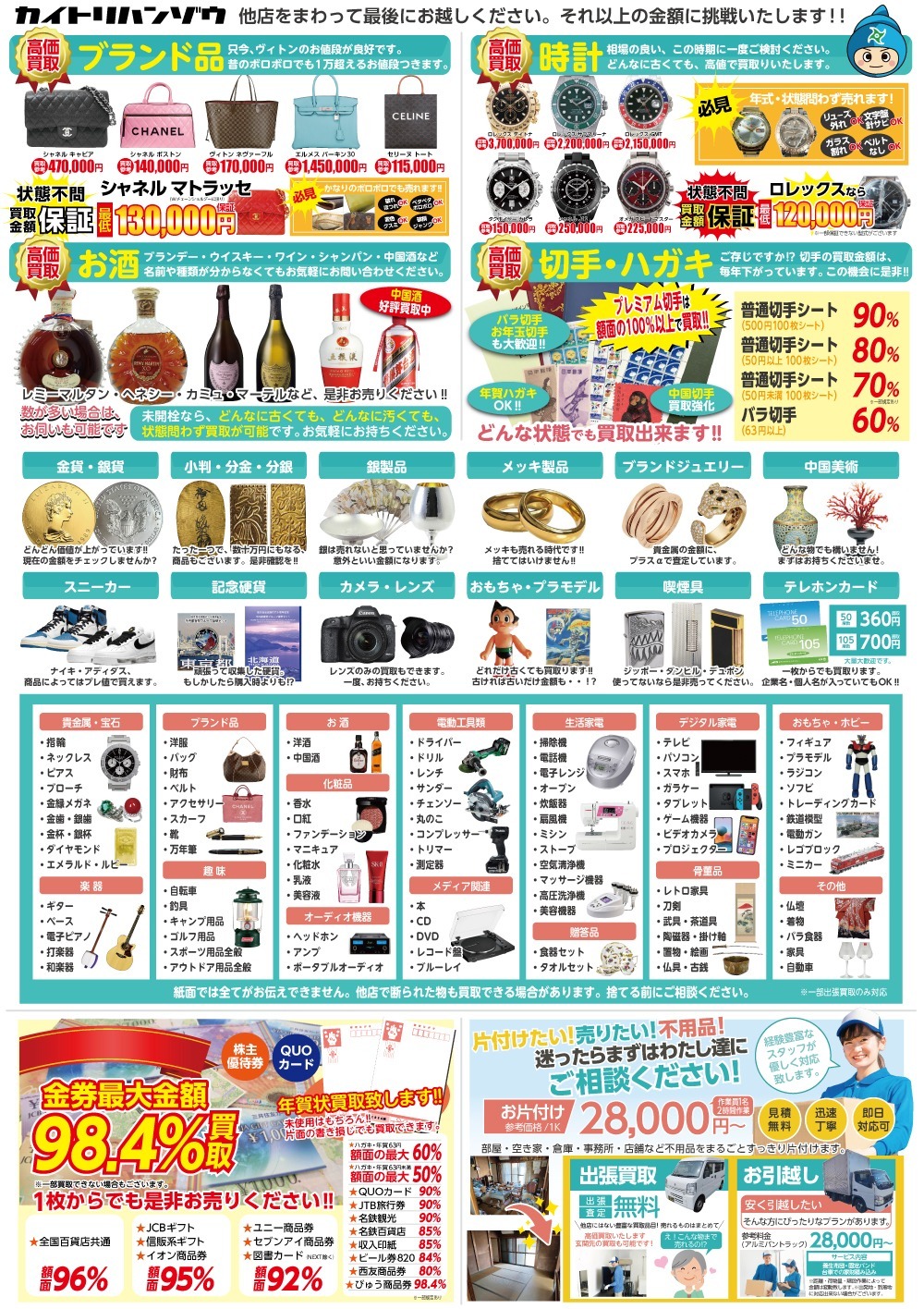 2024年4月のチラシ裏